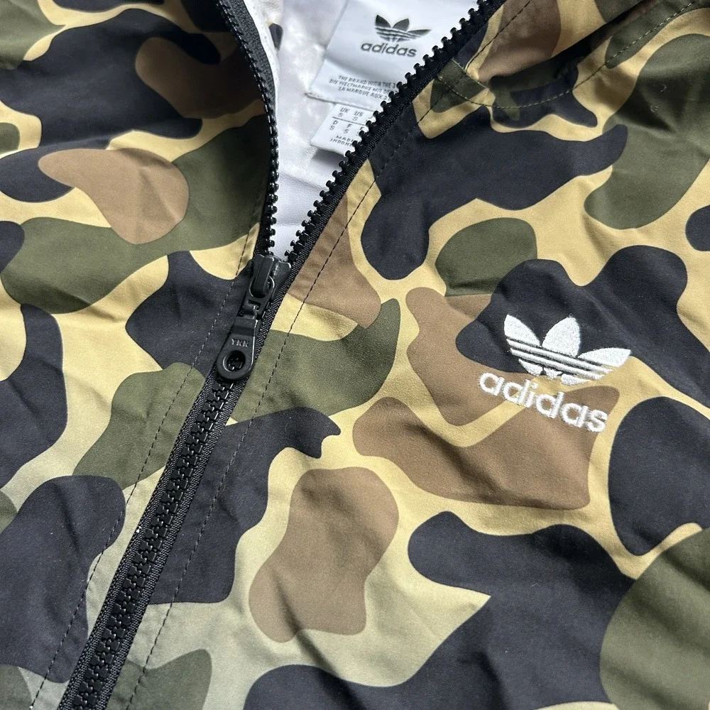 Adidas Originals‎ Camouflage Windbreaker Multicolor CE1545 Men's Size XS